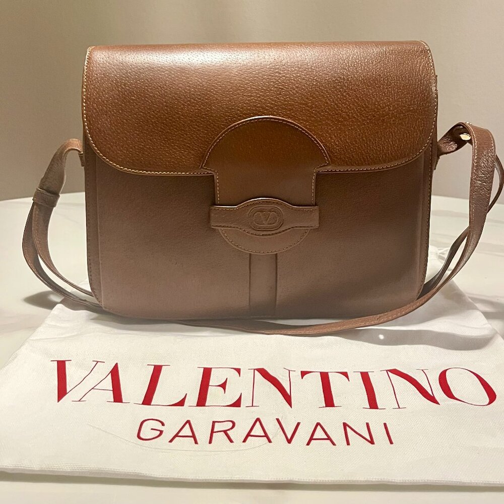 Valentino Garavani Vintage Leather Crossbody + Dust Bag
